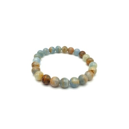 Bracelet en Calcite Bleue – Apaisement, Communication & Douceur Intérieure