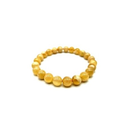 Bracelet en Calcite Orange – Vitalité, Joie & Confiance