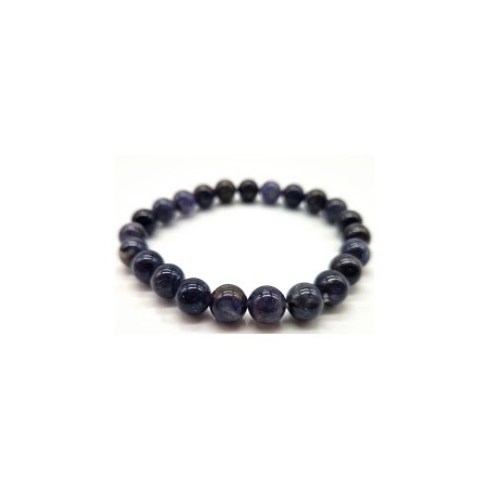 Bracelet en Cordiérite Naturelle – Clarté Mentale & Intuition