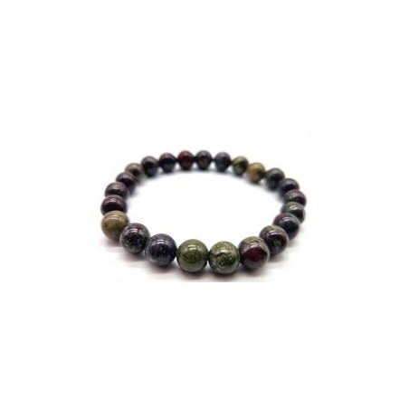 Bracelet en Jaspe Sang de Dragon – Force, Courage & Énergie Naturelle