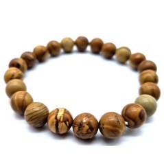 Bracelet en Bois Fossile – Ancrage, Force Intérieure & Sagesse Ancienne
