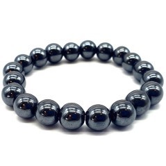 Bracelet Hématite Naturelle | Pierre d’Ancrage et Protection | Spiritual-Deity
