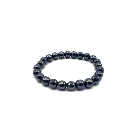Bracelet en Hématite Naturelle – Ancrage, Protection & Force Mentale