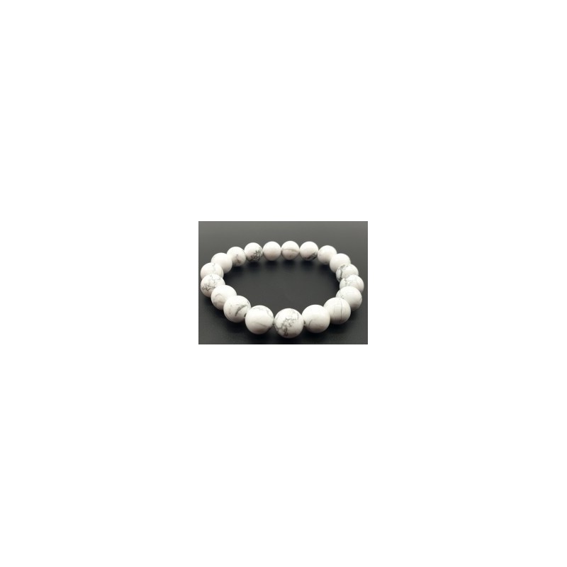 Bracelet Howlite Naturelle | Pierre Apaisante et Relaxante | Spiritual-Deity