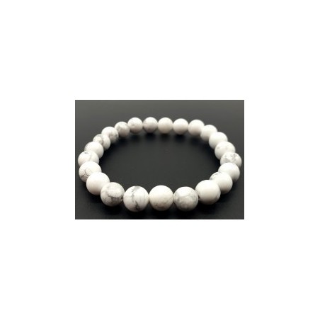 Bracelet en Howlite – Calme Intérieur, Apaisement & Équilibre Émotionnel