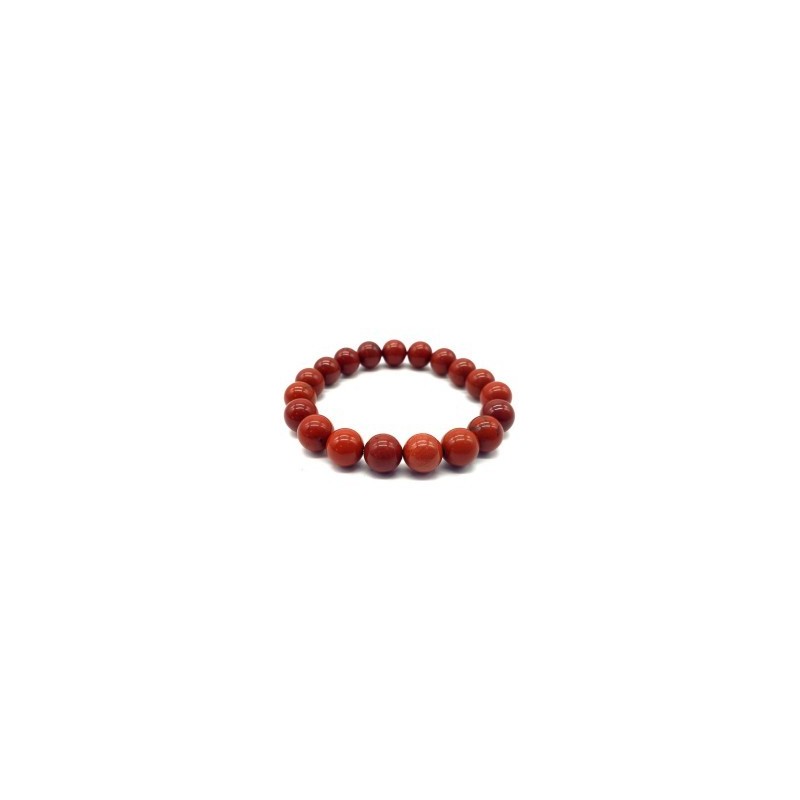 Bracelet en jaspe rouge naturel | Pierre de courage et d’énergie | Spiritual-Deity