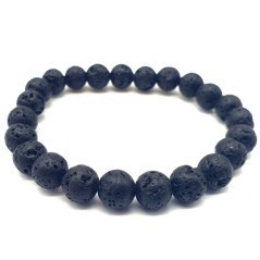 Bracelet en pierre de lave naturelle – Ancrage & force intérieure | Spiritual-Deity