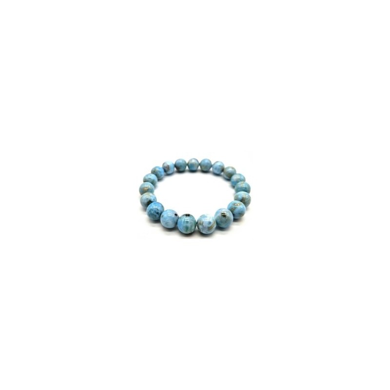Bracelet en larimar naturelle | Pierre de sérénité et communication | Spiritual-Deity