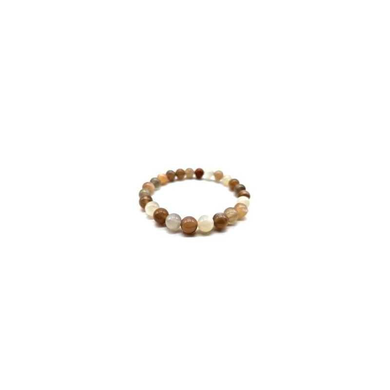 Bracelet en pierre de lune multicolore – Harmonie & énergie lunaire Bracelet en pierre de lune multicolore – Harmonie & énergie lunaire