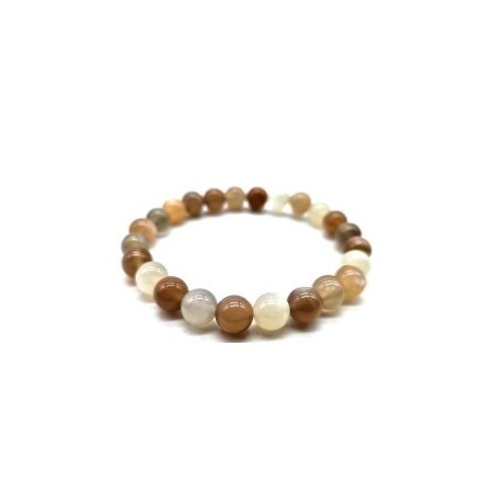 Bracelet en pierre de lune multicolore – Harmonie & énergie lunaire
