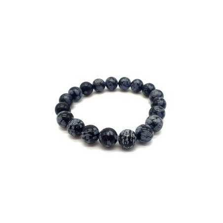 Bracelet Obsidienne Neige