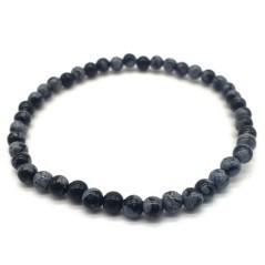 Bracelet Obsidienne Neige
