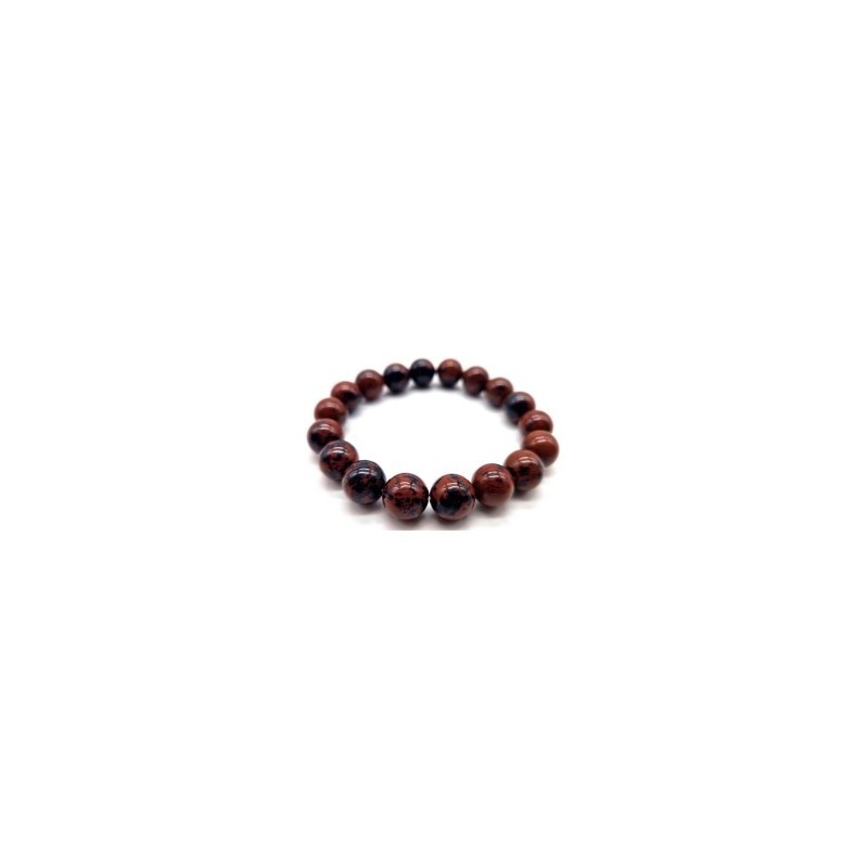 Bracelet Obsidienne Acajou