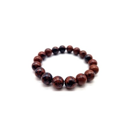 Bracelet Obsidienne Acajou