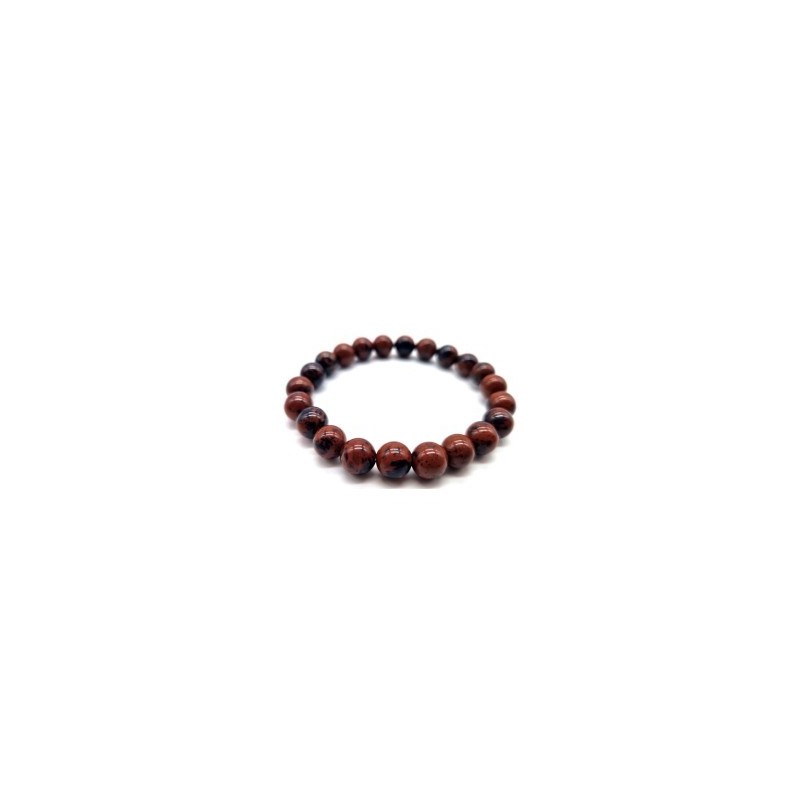 Bracelet en obsidienne acajou – Protection & ancrage Bracelet en obsidienne acajou – Protection & ancrage