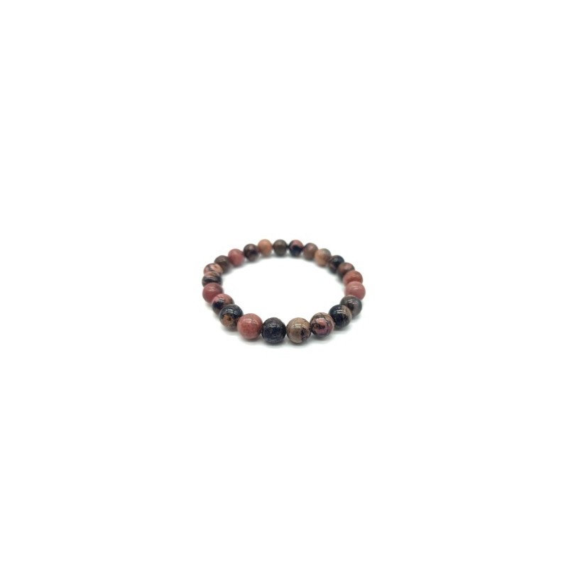 Bracelet en Rhodonite – Amour, Guérison & Douceur émotionnelle Bracelet en Rhodonite – Amour, Guérison & Douceur émotionnelle
