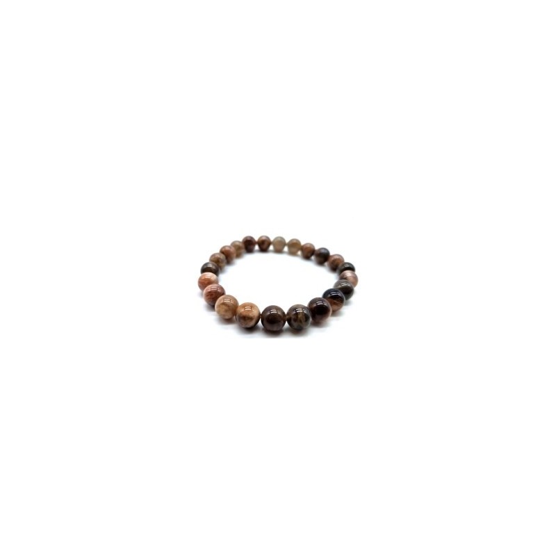 Bracelet en pierre de soleil noire – Protection & puissance intérieure Bracelet en pierre de soleil noire – Protection & puissance intérieure