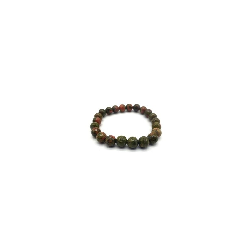 Bracelet en unakite – Équilibre émotionnel & guérison du cœur Bracelet en unakite – Équilibre émotionnel & guérison du cœur