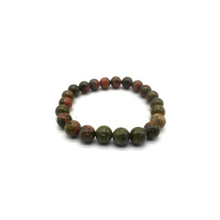 Bracelet en unakite – Équilibre émotionnel & guérison du cœur