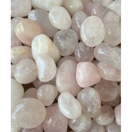 Pierre Roulée en Quartz Rose
