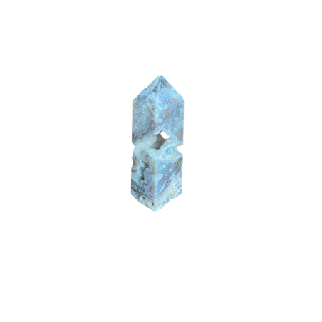 Pointe en Agate Mousse Druzy – Pièce unique
