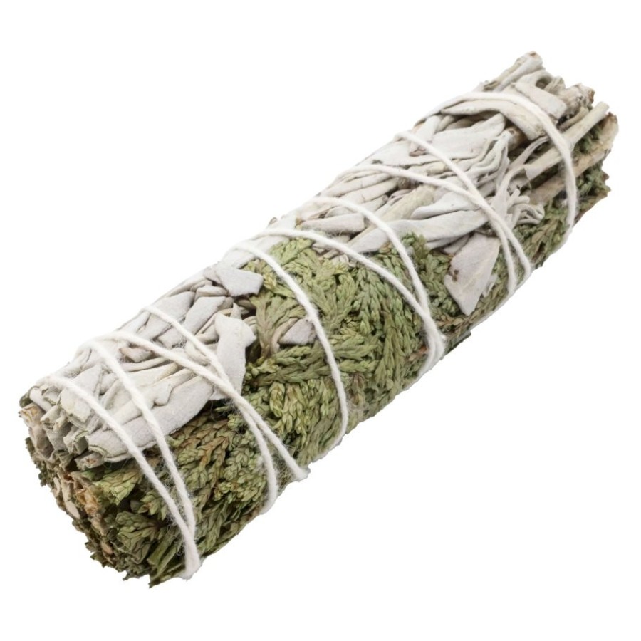 Fagot Sauge Blanche & Cèdre 10 cm – Purification & ancrage énergétique | Spiritual-Deity Fagot Sauge Blanche & Cèdre 10 cm – Purification & ancrage énergétique | Spiritual-Deity