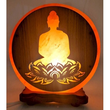 Lampe de Sel Bouddha Lotus 5KG – Sérénité, Énergie Positive & Décoration Zen