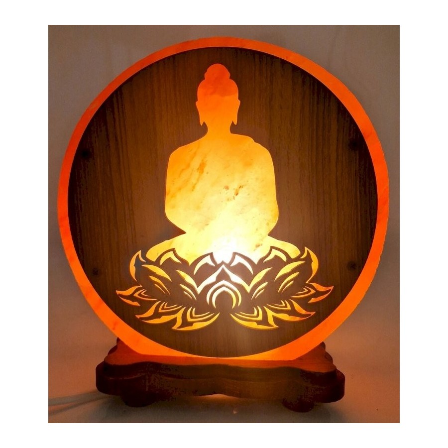 Lampe de Sel Bouddha Lotus 5KG – Sérénité, Énergie Positive & Décoration Zen