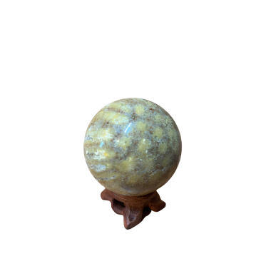 Sphère en jaspe corail 213 g – 6 cm – Spiritual-Deity