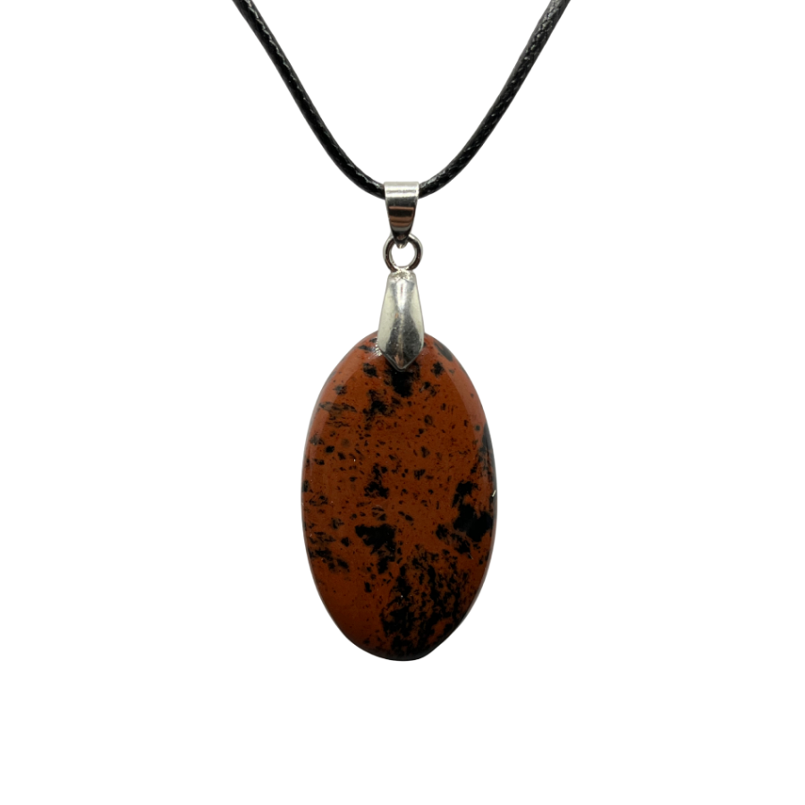Pendentif en Obsidienne Acajou