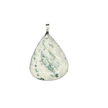 Pendentif en Agate Arbre – Forme Goutte, Harmonie & Énergie Naturelle