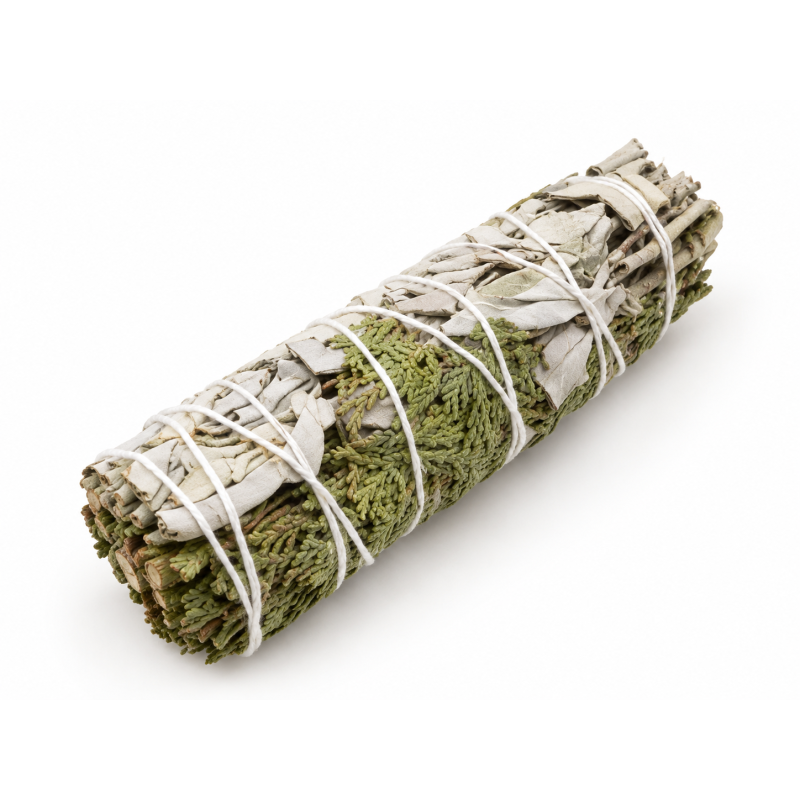 Fagot de sauge blanche et de cèdre — environ 10 cm et 30 à 35 g