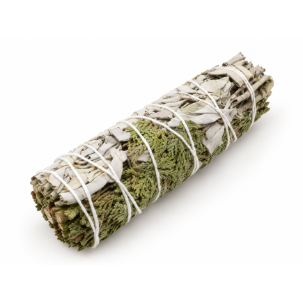 Fagot de sauge blanche et de cèdre — environ 10 cm et 30 à 35 g
