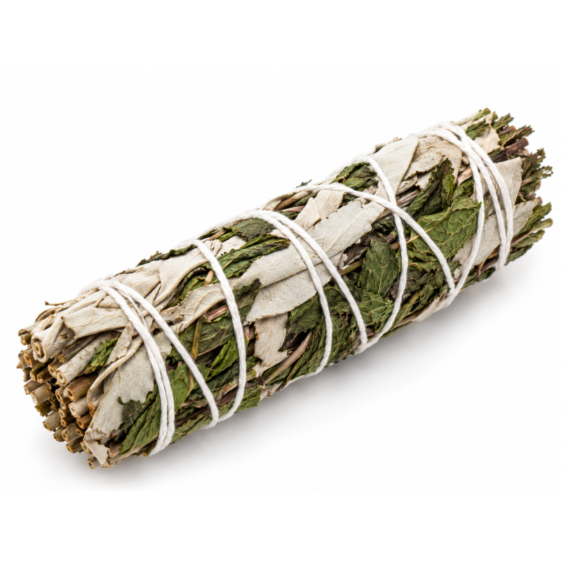 Fagot Sauge Blanche & Menthe | Spiritual Deity Fagot Sauge Blanche & Menthe | Spiritual Deity