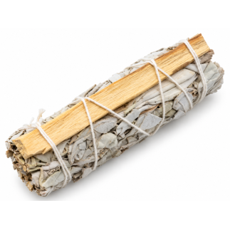 Fagot Sauge Blanche & Palo Santo – Fumigation & Rituel Fagot Sauge Blanche & Palo Santo – Fumigation & Rituel
