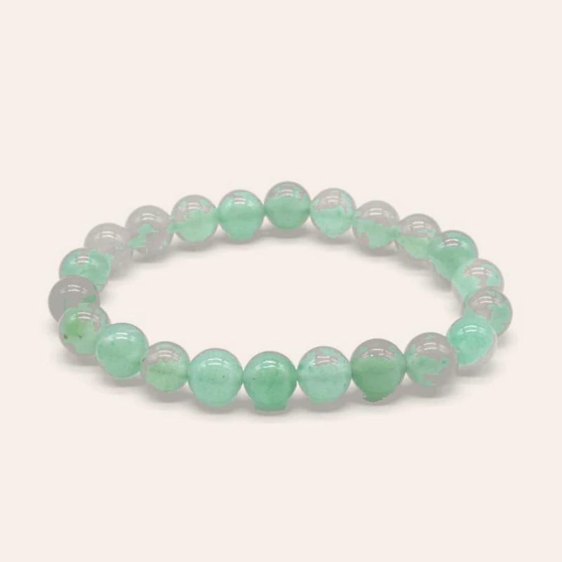 Bracelet en Aventurine Verte – Perles de 8 mm Bracelet en Aventurine Verte – Perles de 8 mm