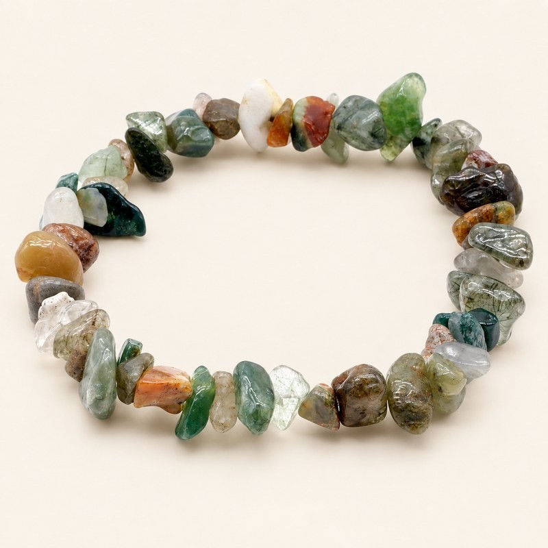 Bracelet baroque agate mousse | Spiritual Deity Bracelet baroque agate mousse | Spiritual Deity