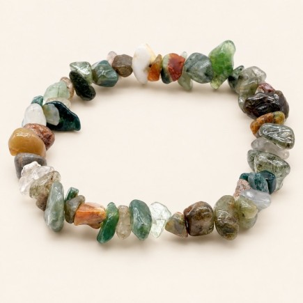 Bracelet baroque agate mousse | Spiritual Deity