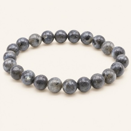Bracelet Larvikite 8 mm de Norvège | Spiritual Deity