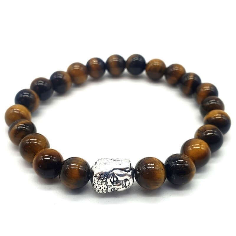 Bracelet il de Tigre & Bouddha perles 8mm