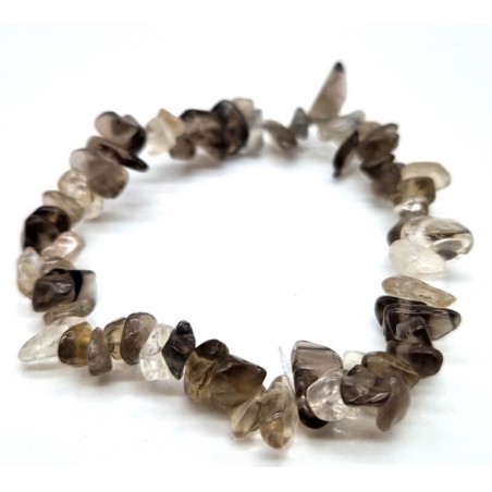 Bracelet Chips Quartz Fumé