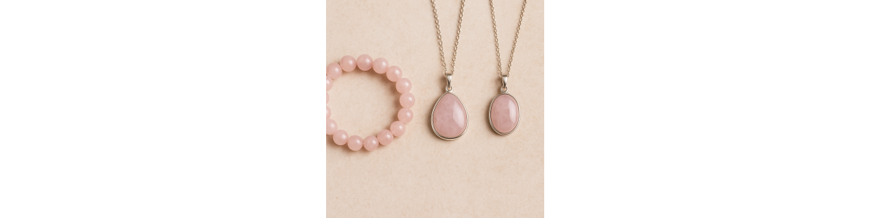 Bijoux en quartz rose naturelle – Amour & douceur | Spiritual-Deity