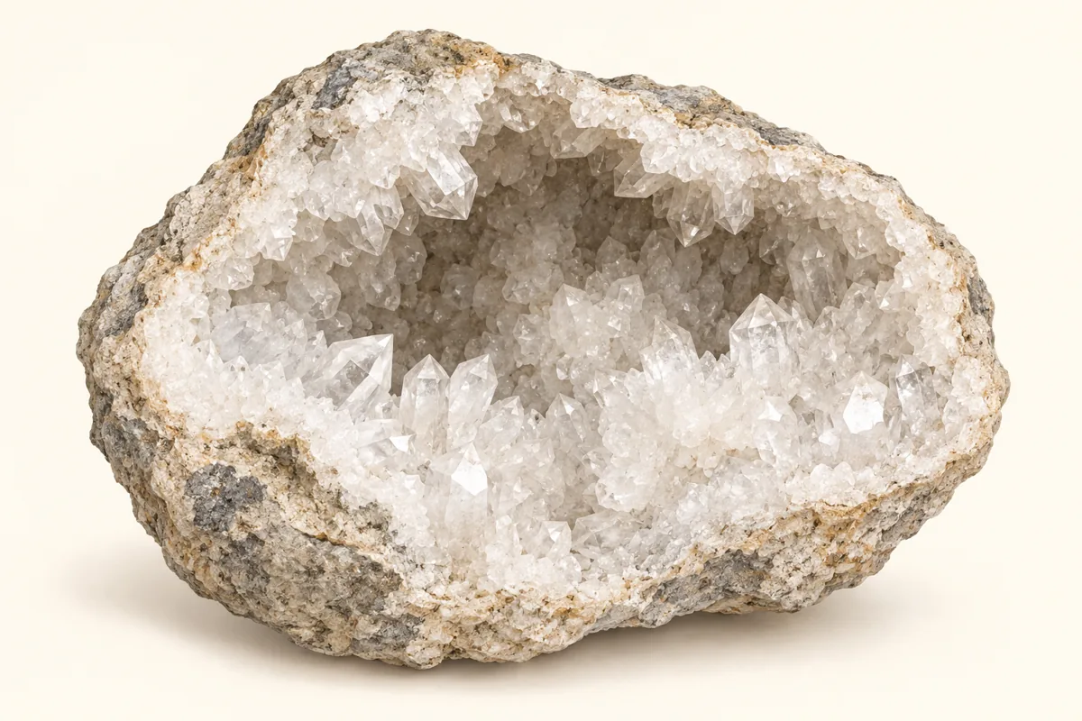 Illustration — Géode de quartz : explorer une cavité cristallisée