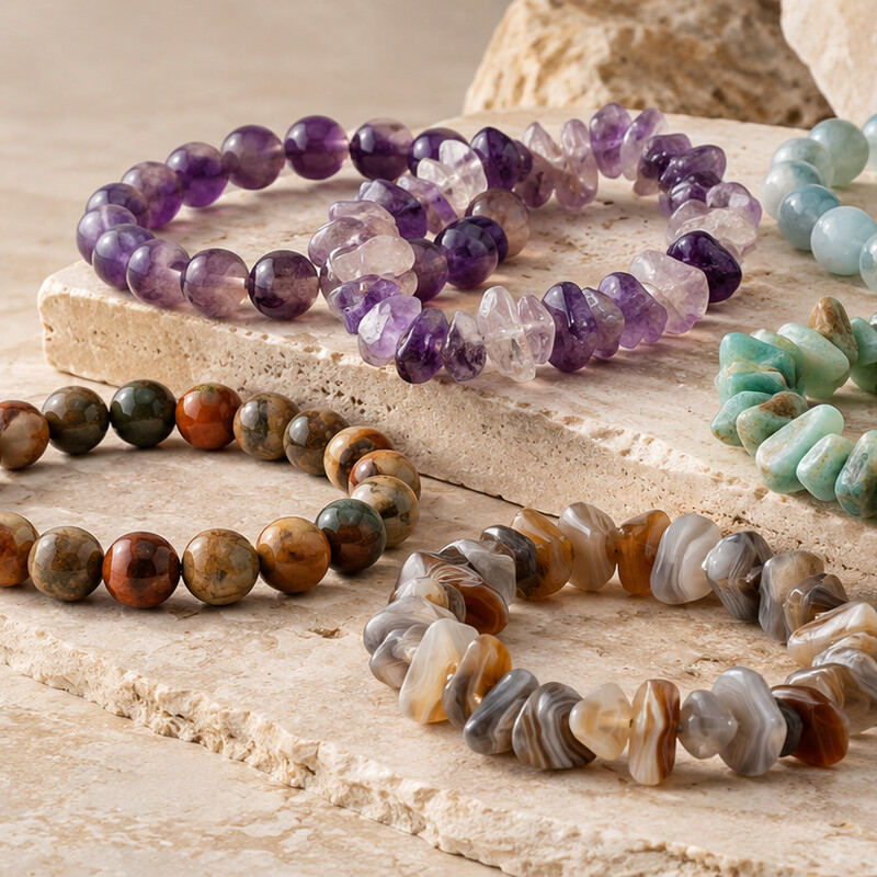  Bracelets en Pierres 