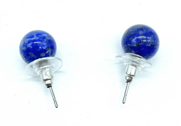 Boucles d'oreilles Perle Lapis Lazuli 10mm