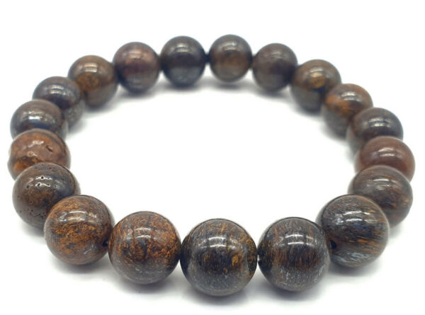 Bracelet Bronzite perles 10mm