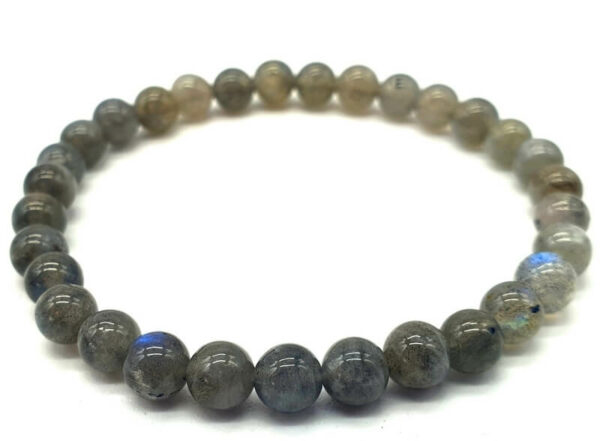 Bracelet 'AA' Labradorite perles 6mm