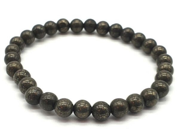 Bracelet Pyrite perles 6mm