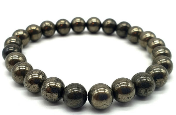 Bracelet Pyrite perles 8mm