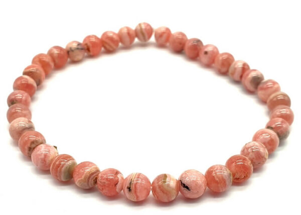 Bracelet Rhodochrosite perles 5mm